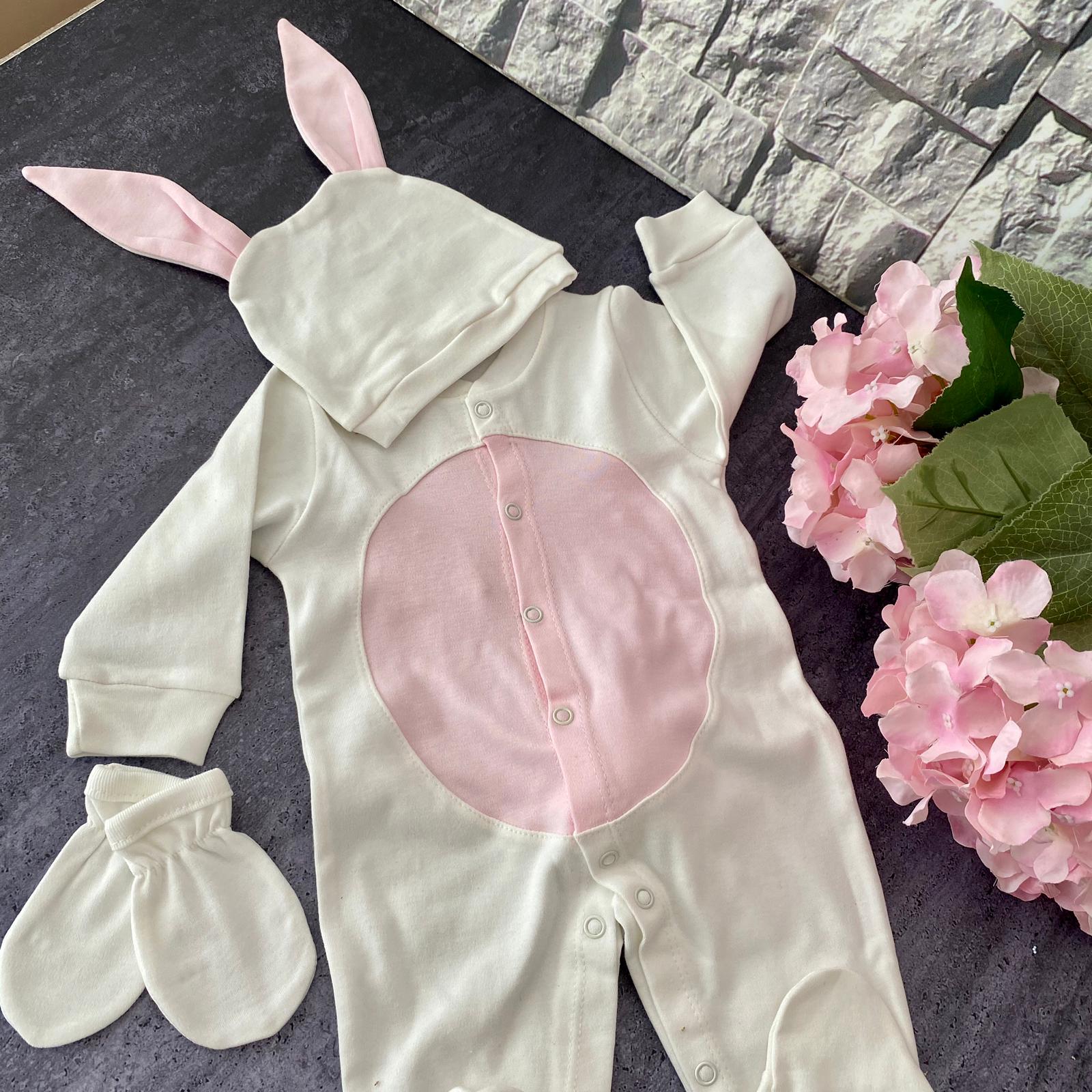 Embroidered Baby Girl Hospital Textile Set