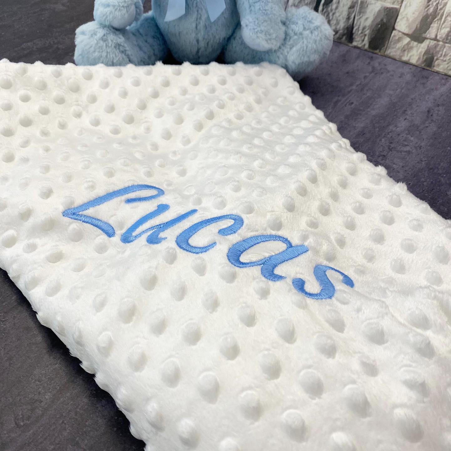 Embroidered Baby Boy Blanket