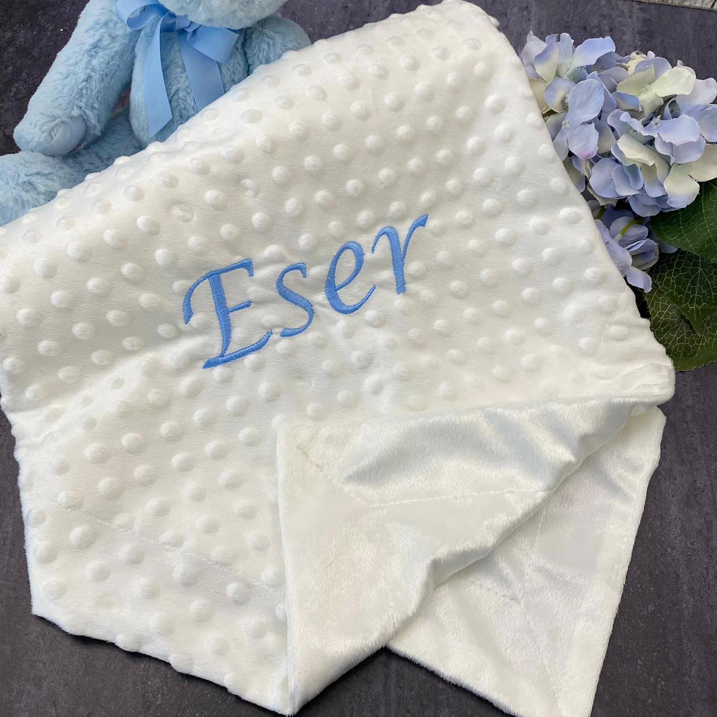 Embroidered Baby Boy Blanket
