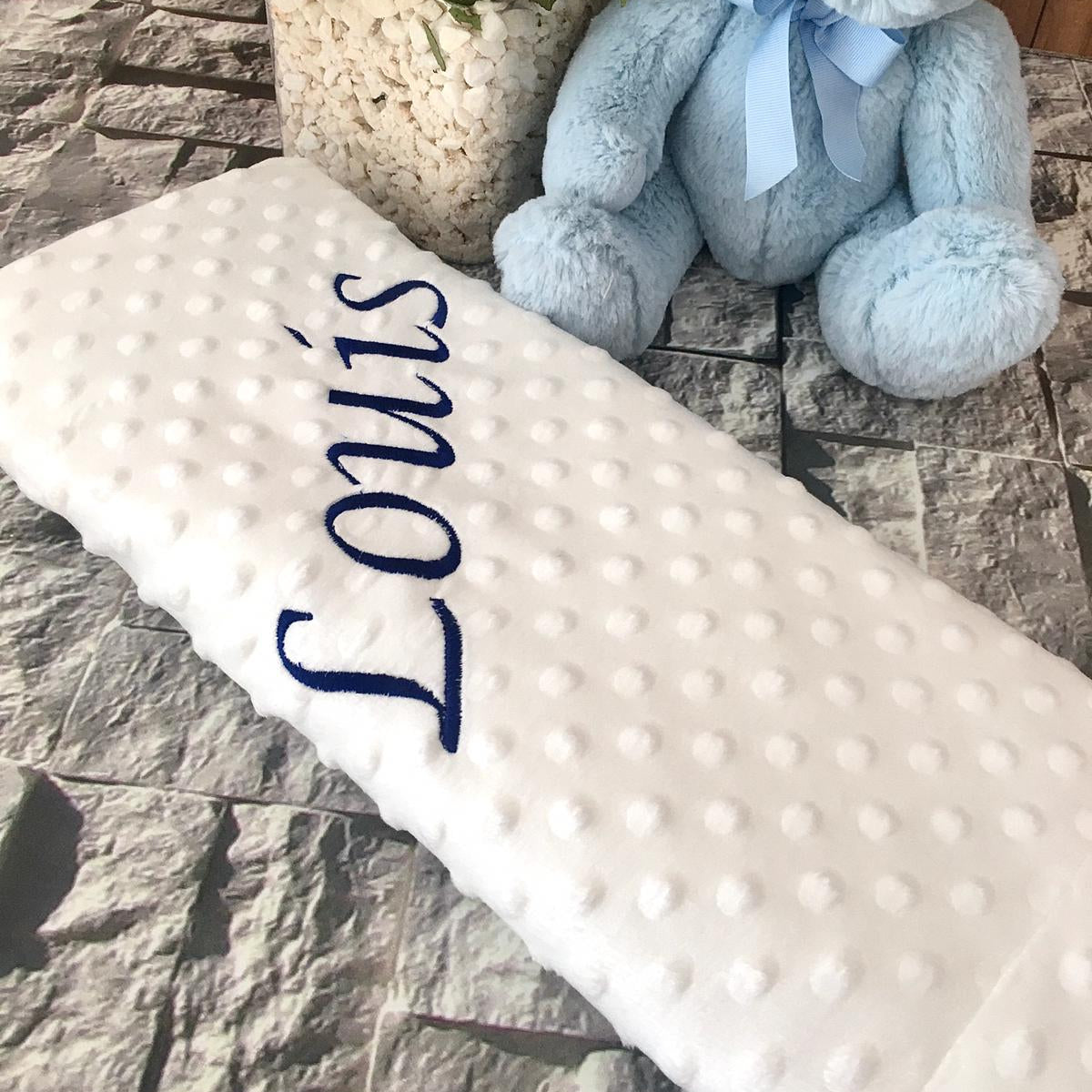Embroidered Baby Boy Blanket
