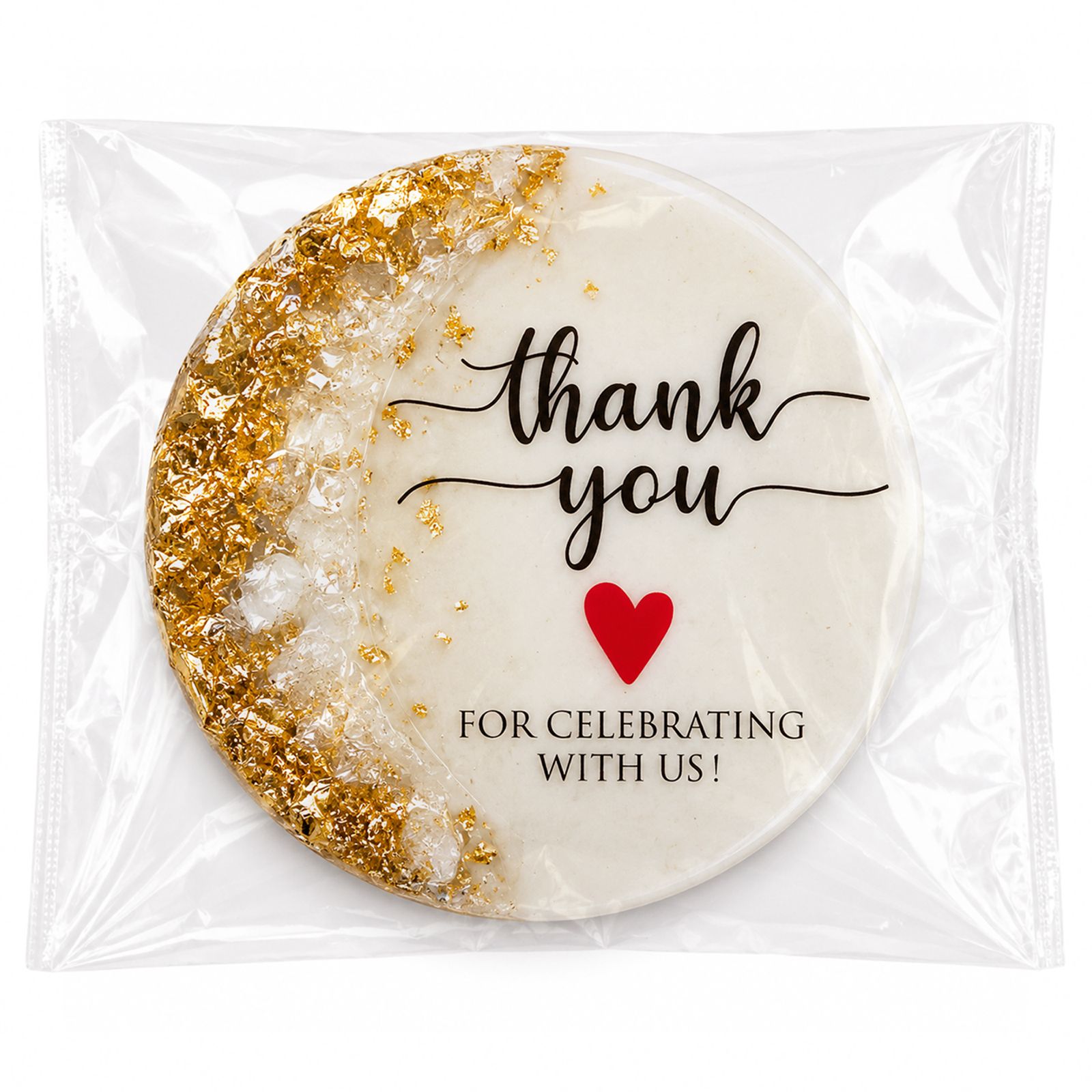 Thank You For Celebrating With Us Resin Wedding Magnet
