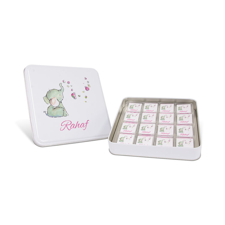 Girl Baby Chocolate -  (Metal Box, 48 Chocolates)