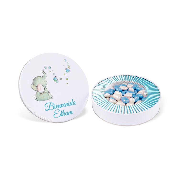 Boy Baby Chocolate -  (Metal Box, 70 pcs Chocolates + 400 g Dragee)