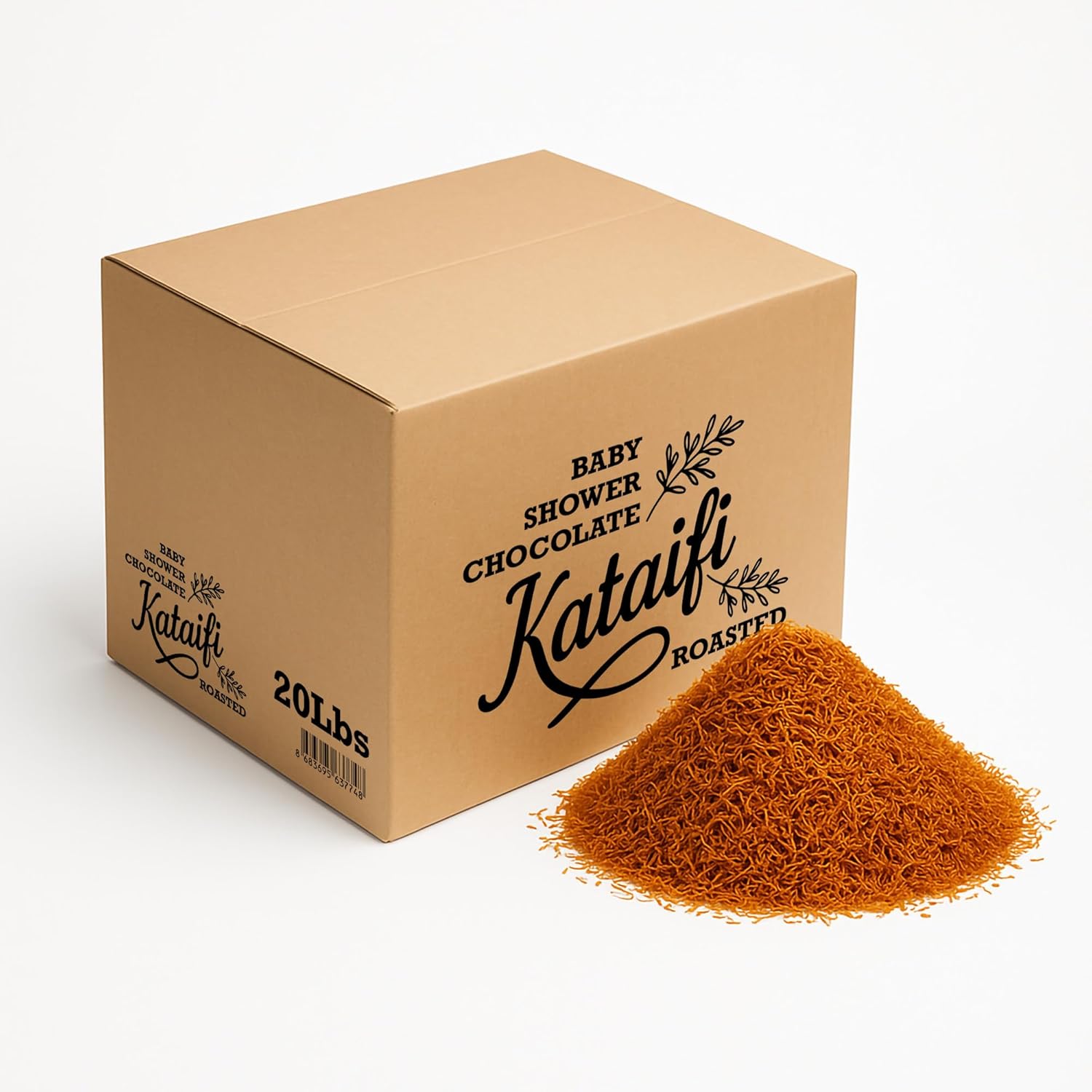 Roasted Kataifi Shredded Filo Dough – Kadayif for Dubai Chocolate Bar, Dubai Chocolate Filling Ingredient