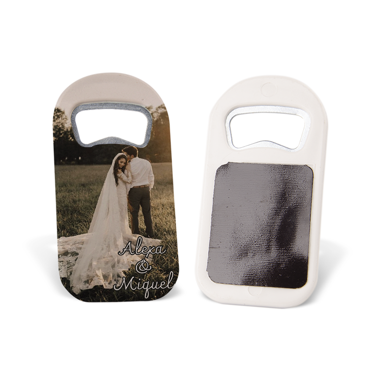 Wedding Favors Rectangle Bottle Opener Magnet (20 pcs)