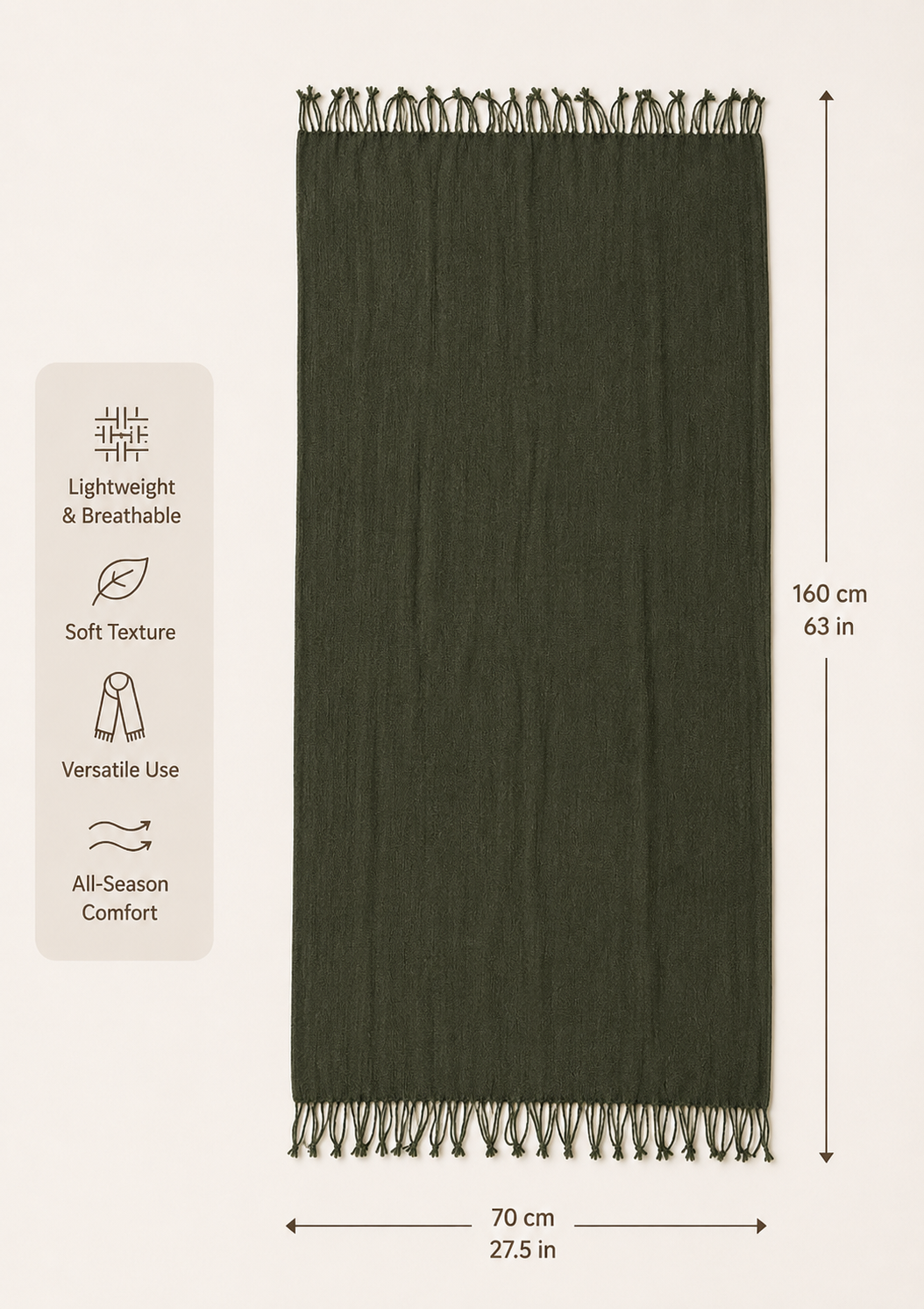 Set of 10 Pashmina Shawls and Wraps in Bulk – Soft Wedding Favors, Bridal Party & Guest Gifts with 'Thank You' Design