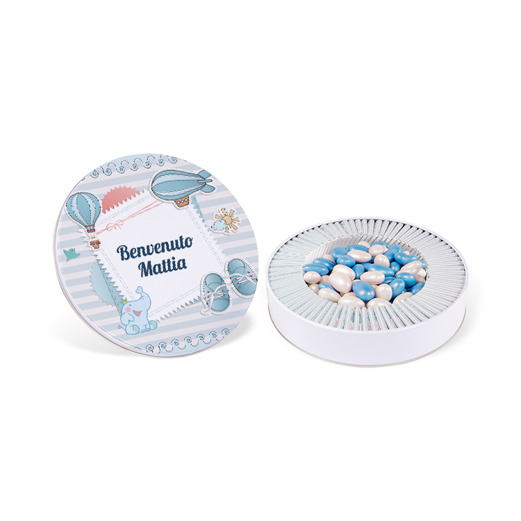 Boy Baby Chocolate -  (Metal Box, 70 pcs Chocolates + 400 g Dragee)