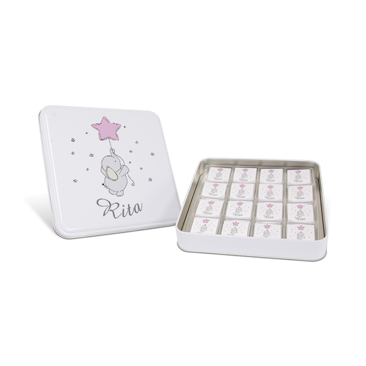 Girl Baby Chocolate -  (Metal Box, 48 Chocolates)