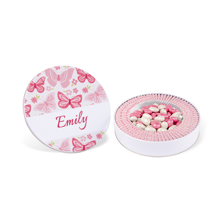 Girl Baby Chocolate -  (Metal Box, 70 pcs  Chocolates + 400 gr Dragee)