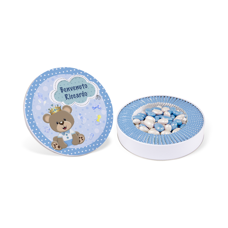 Boy Baby Chocolate -  (Metal Box, 70 pcs Chocolates + 400 g Dragee)