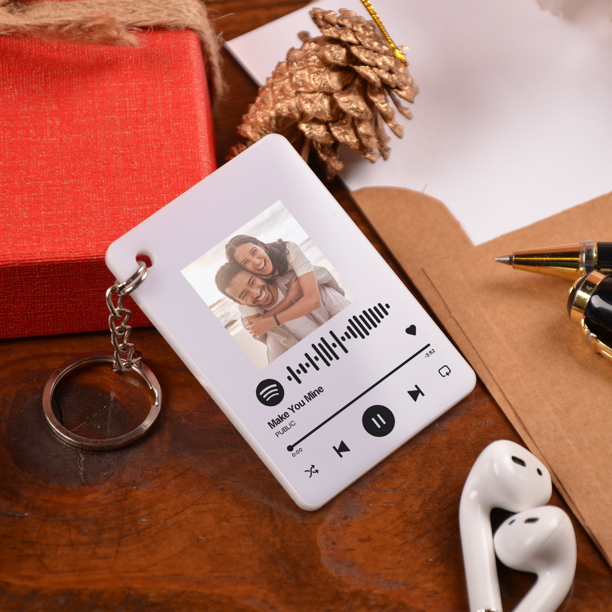 Personalized Song Acrylic Keychain