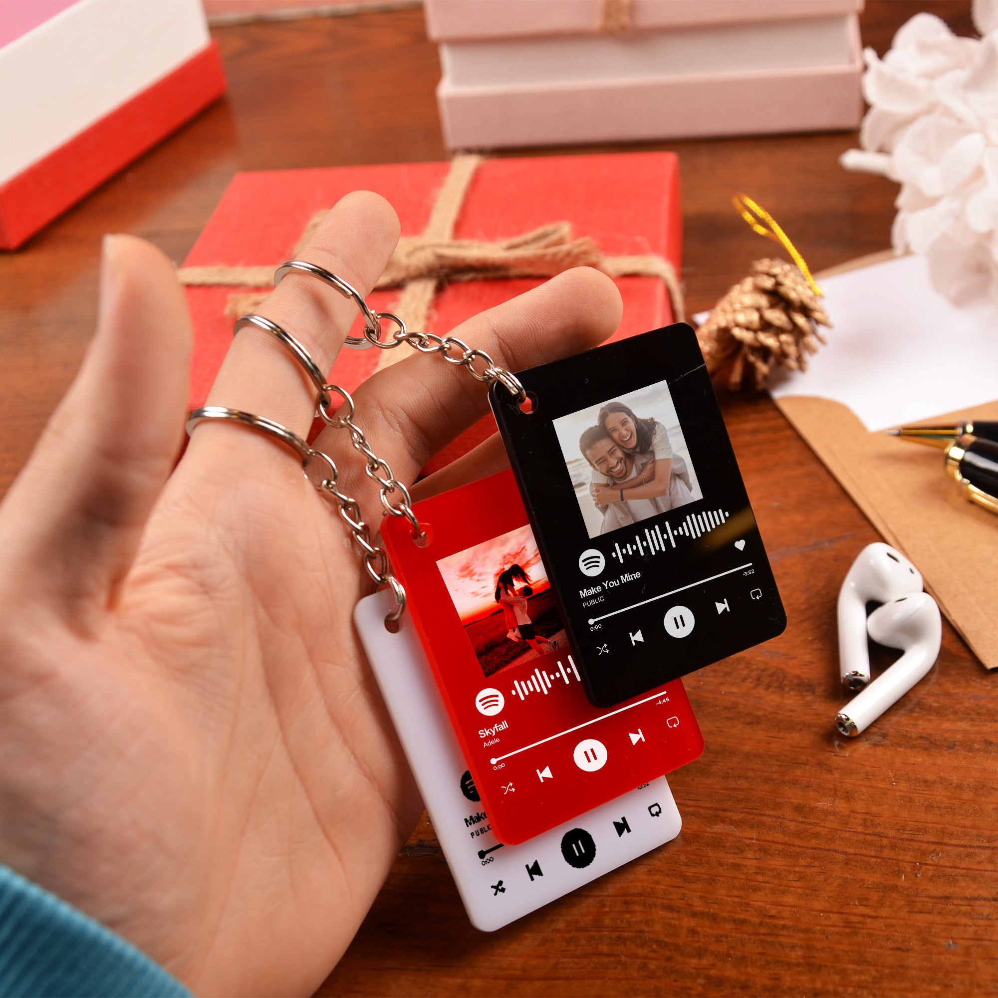 Personalized Song Acrylic Keychain