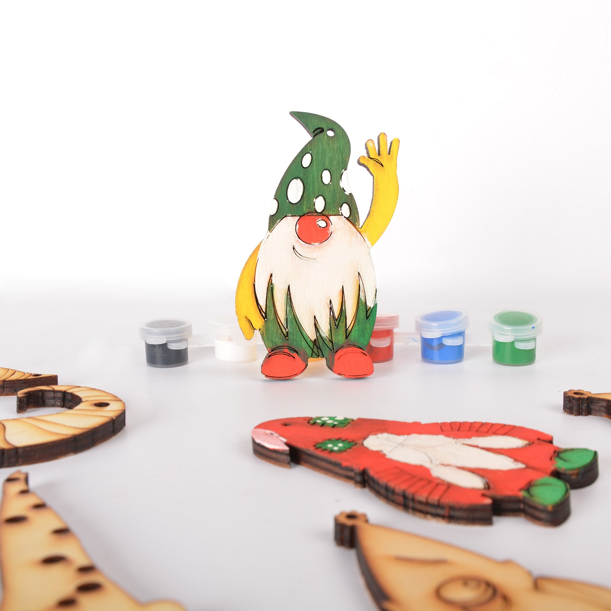 9 pcs. Gnome Ornaments, DIY Ornaments for Christmas Tree