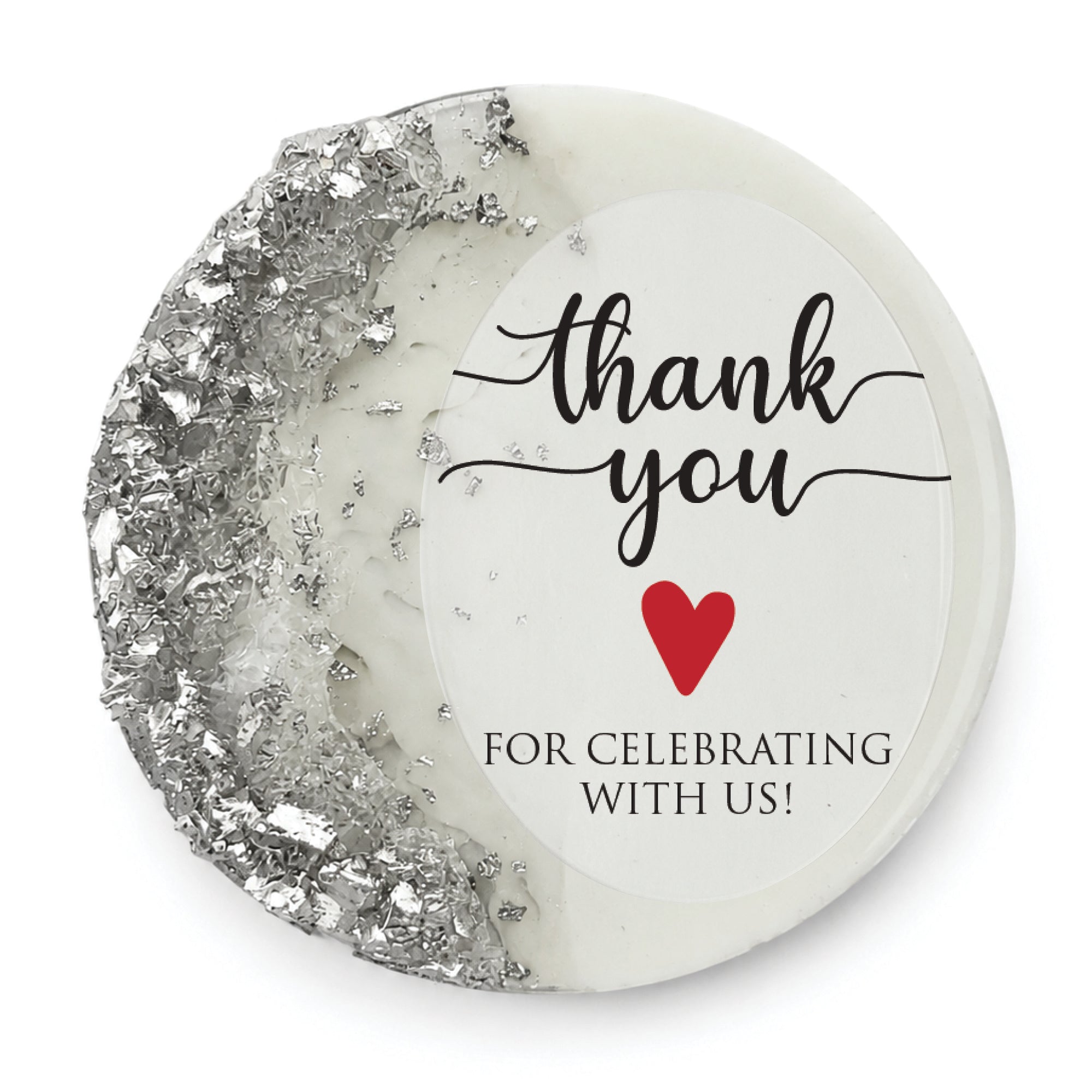 50 PCS Thank You for Celebrating With Us Gift Box – Custom Resin Magnet & Chocolate Wedding Favors