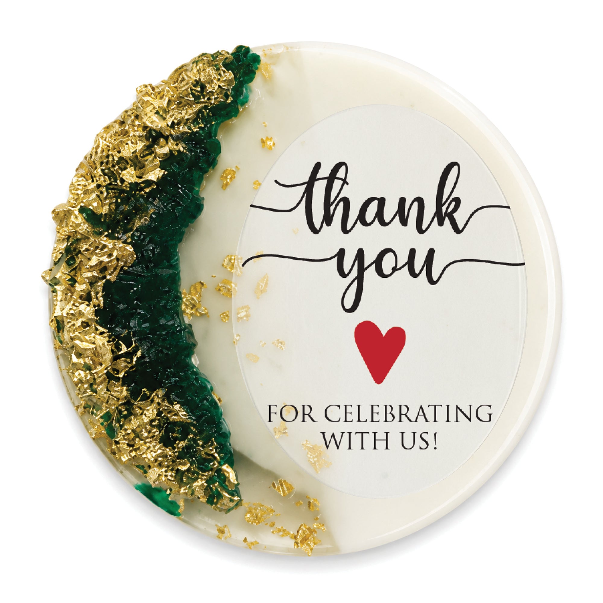 50 PCS Thank You for Celebrating With Us Gift Box – Custom Resin Magnet & Chocolate Wedding Favors