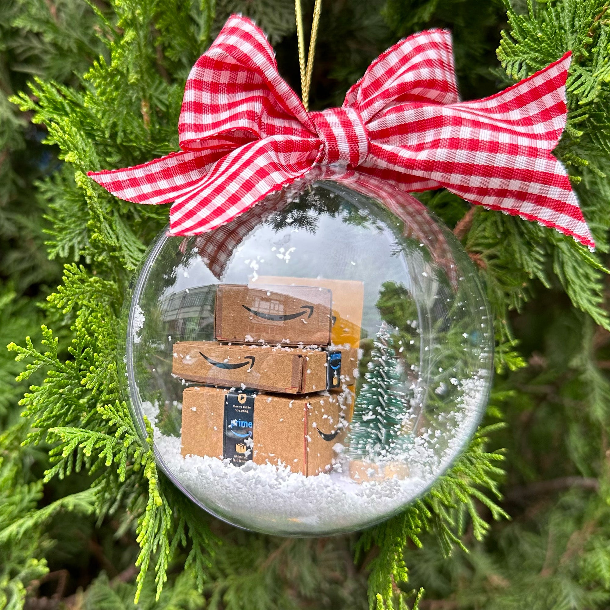 Mini Shopping Boxes Ornament, Shopping Lover Ornament