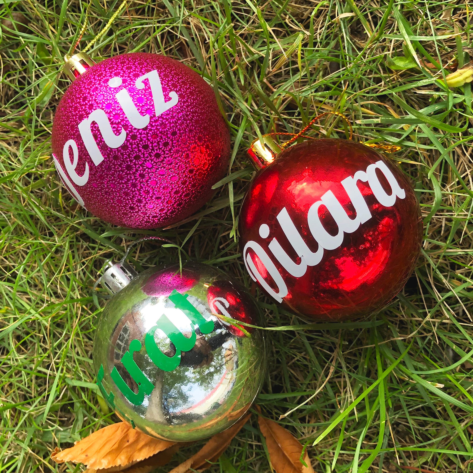 Personalized Christmas Baubles, Personalized Name Ornament, Christmas Tree Ornament