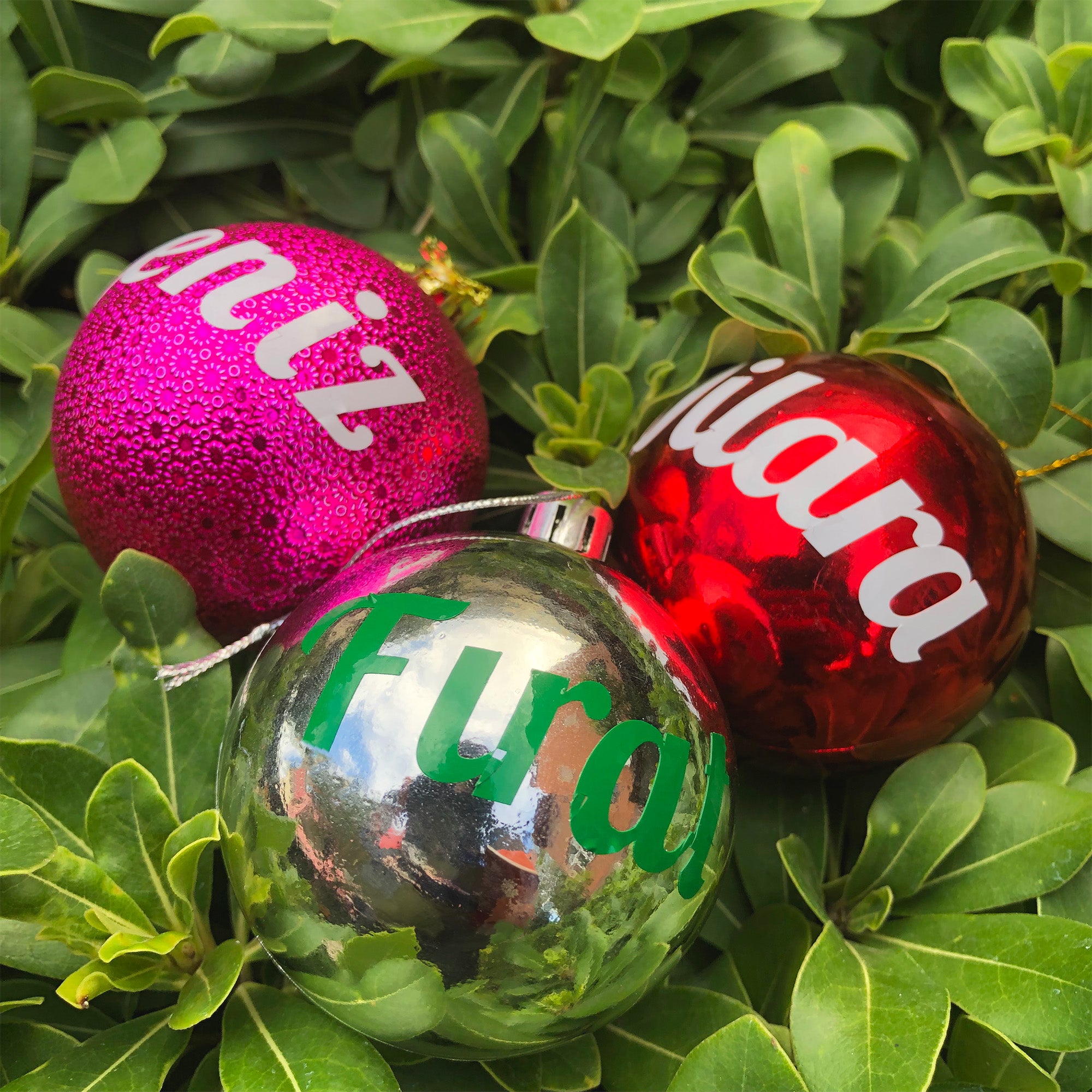 Personalized Christmas Baubles, Personalized Name Ornament, Christmas Tree Ornament