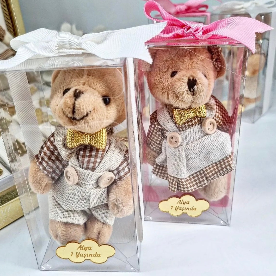 Teddy Bear Keychain in Acetate Box (10 pcs)