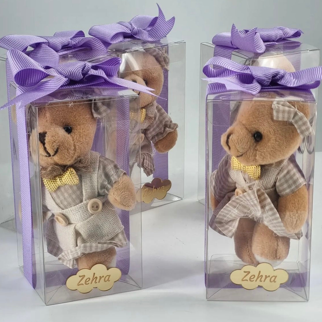 Teddy Bear Keychain in Acetate Box (10 pcs)