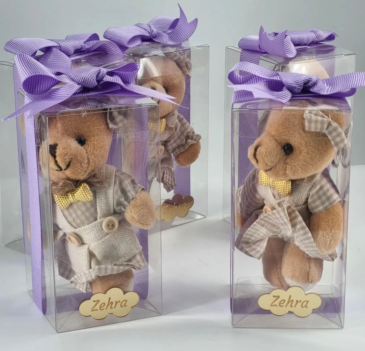 Teddy Bear Keychain in Acetate Box (10 pcs)