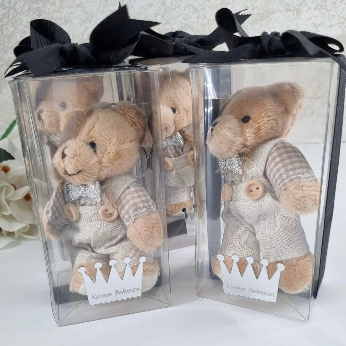 Teddy Bear Keychain in Acetate Box (10 pcs)