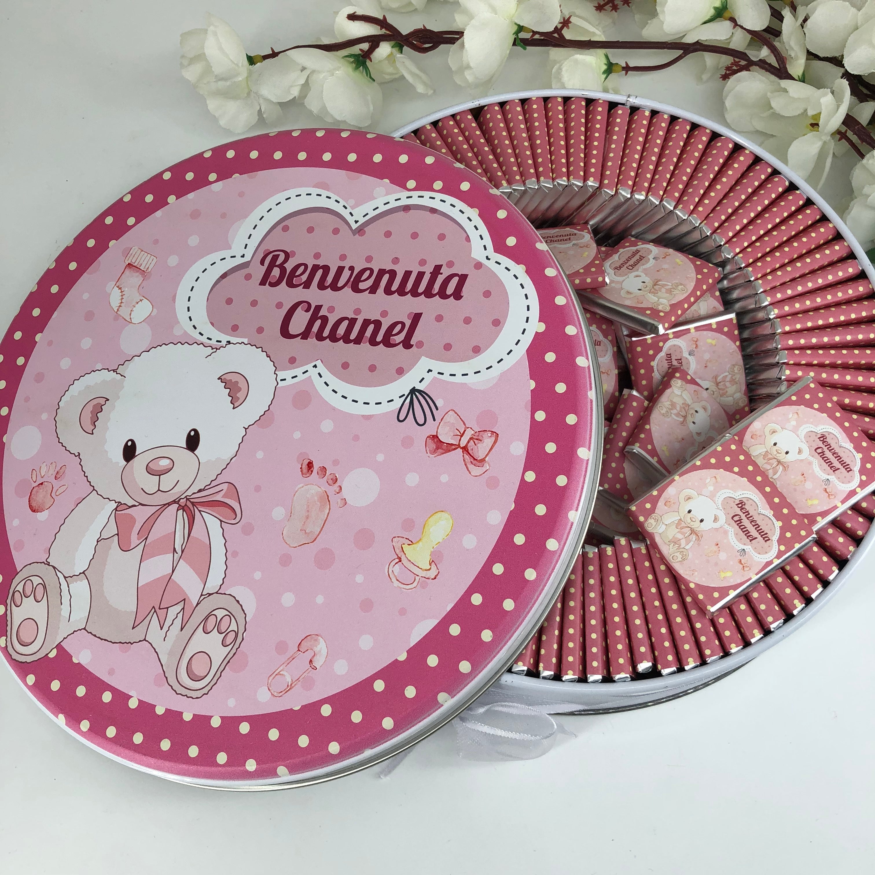 Girl Baby Chocolate -  (Metal Box, 100 Chocolates)