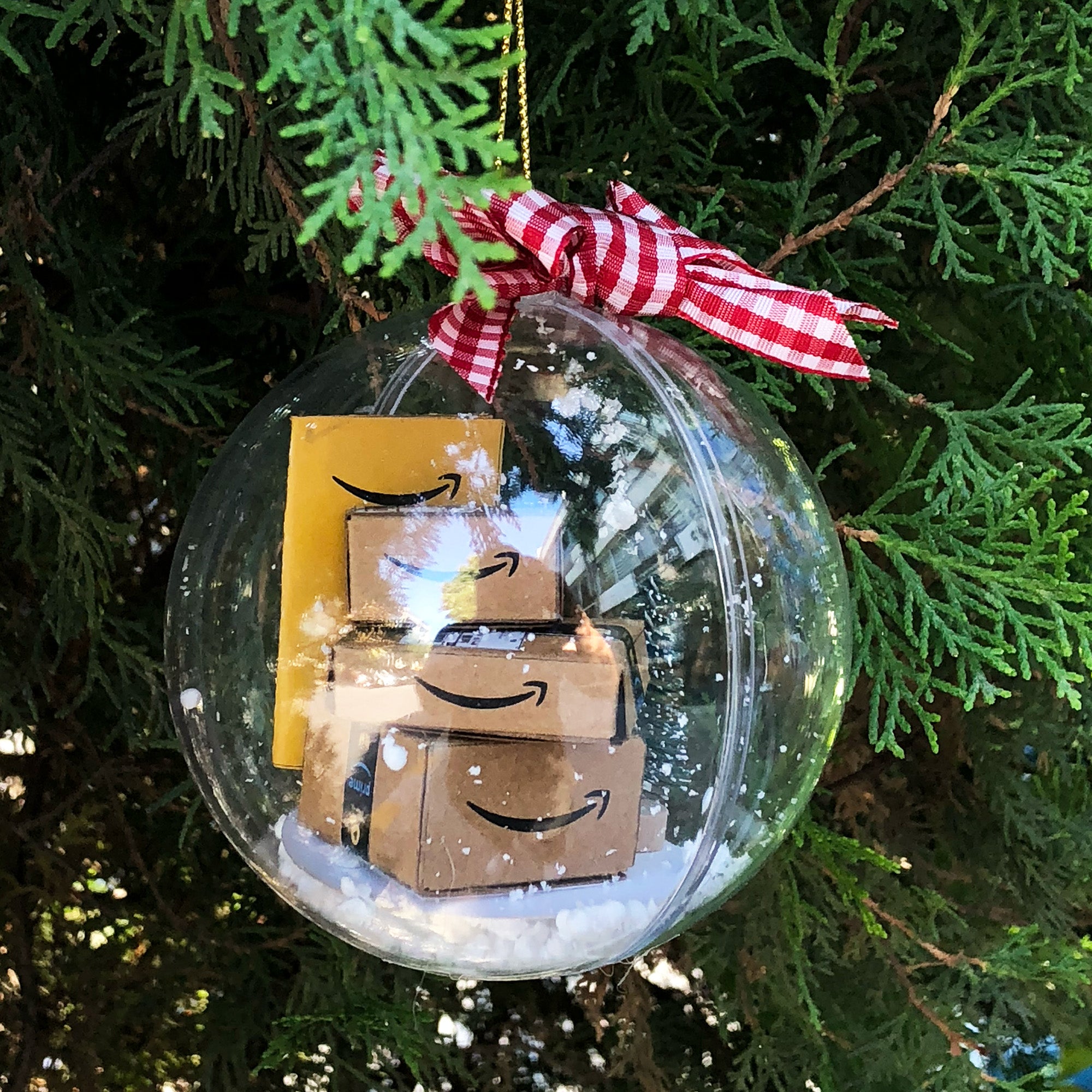 Mini Shopping Boxes Ornament, Shopping Lover Ornament