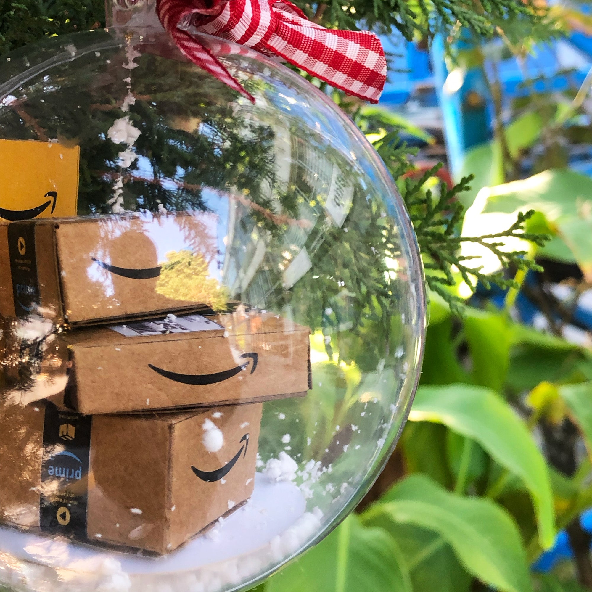 Mini Shopping Boxes Ornament, Shopping Lover Ornament