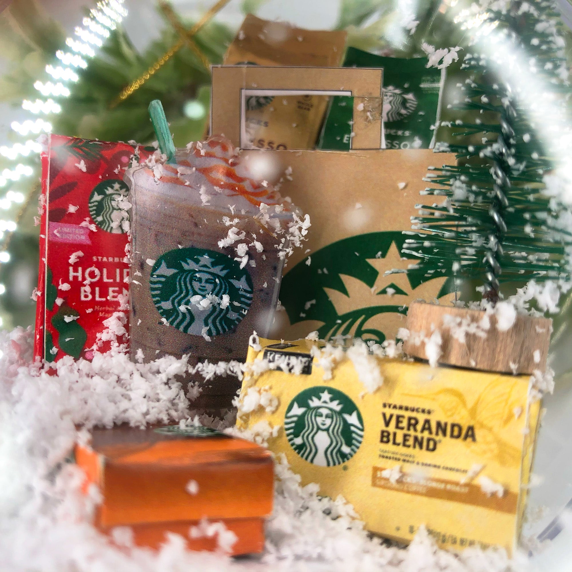 Ornamento per gli amanti del caffè, ornamento per mini scatole di caffè