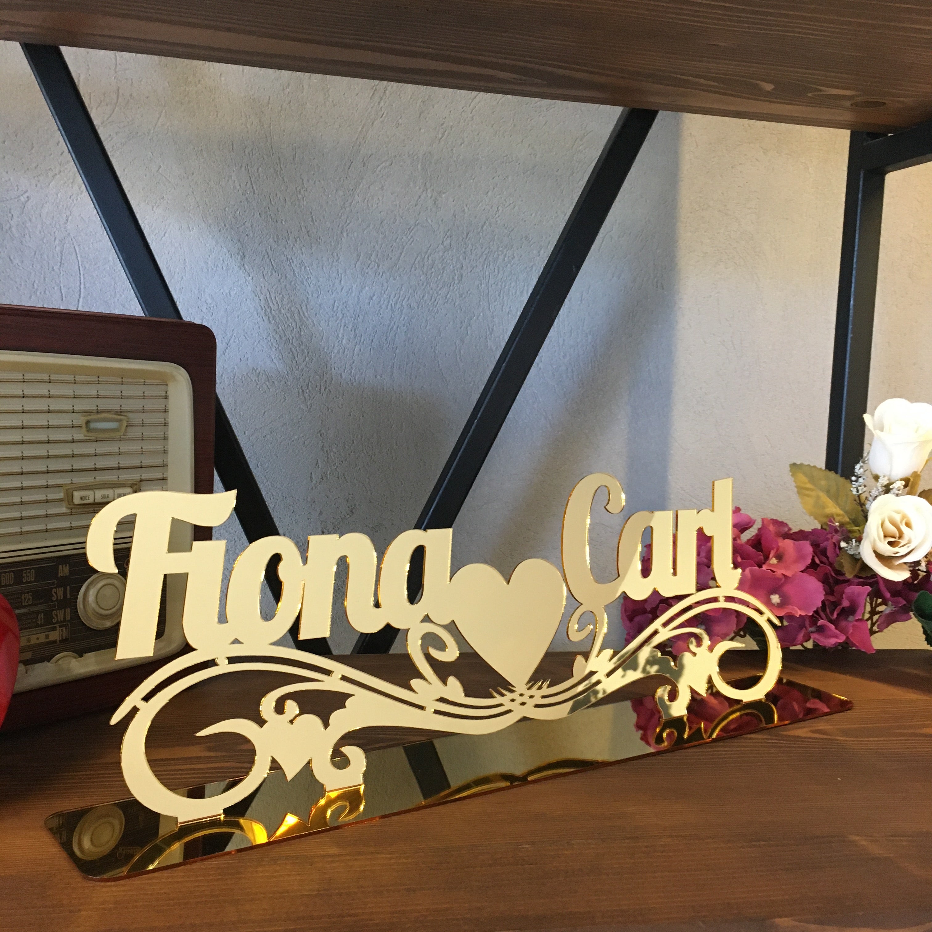 Engagemenet Table Name Sign