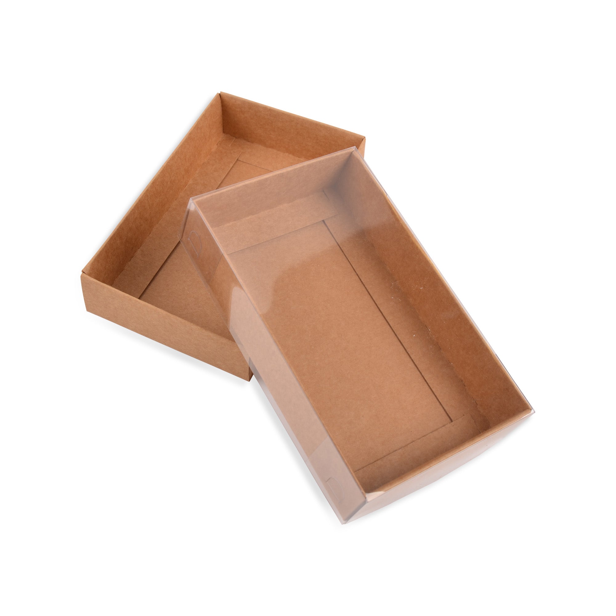 15x9x3 cm Cardboard Box with Clear Lid