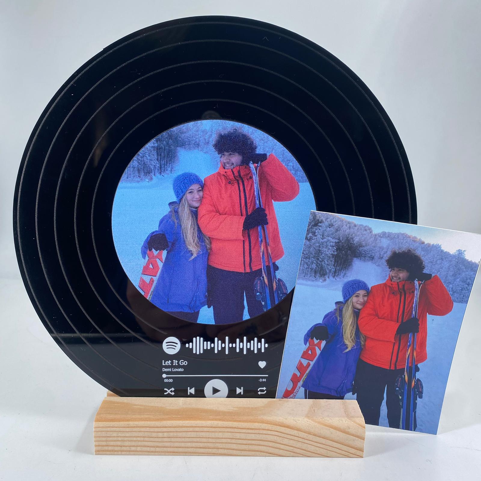 Regalo musicale con placca nera