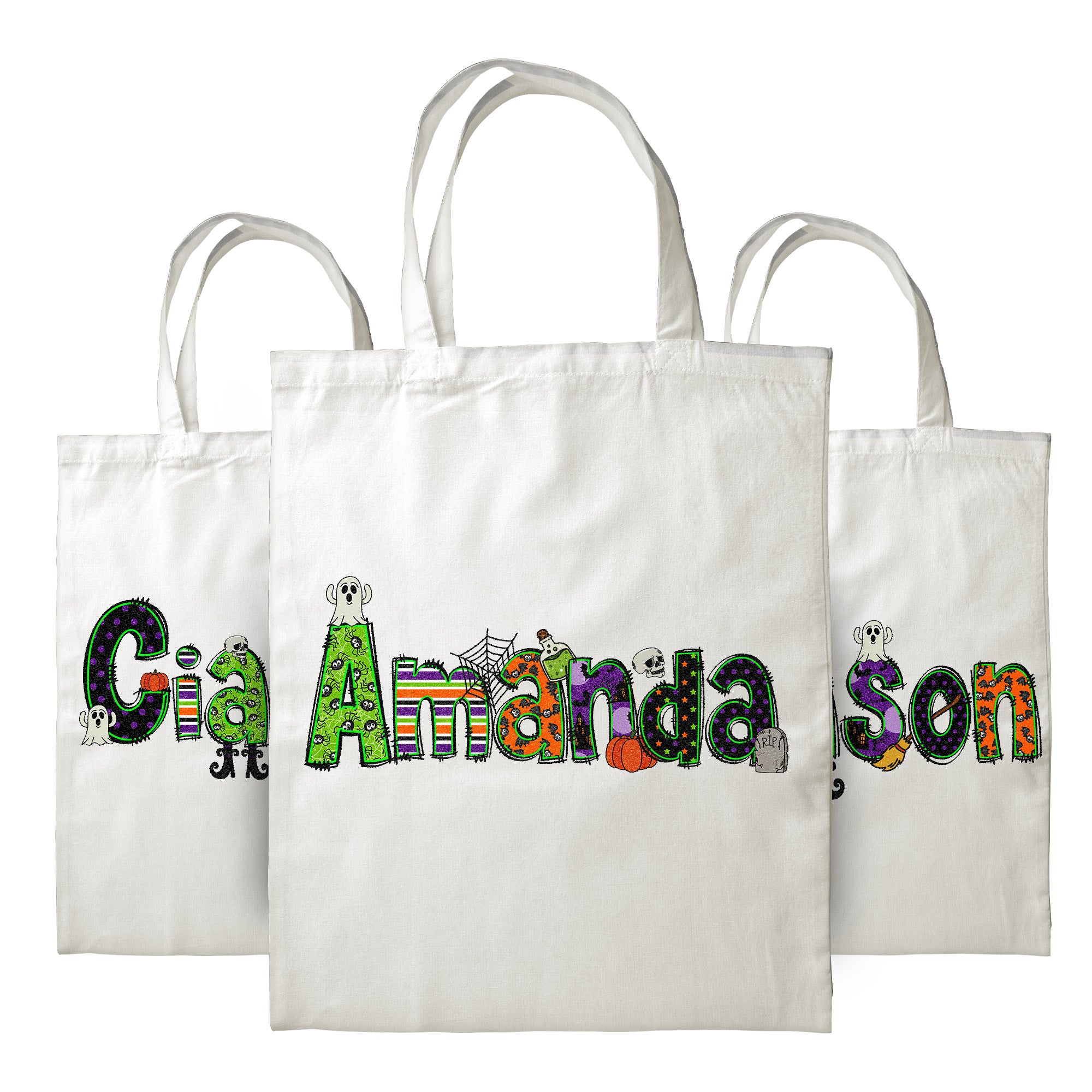 Personalized Halloween Tote Bags