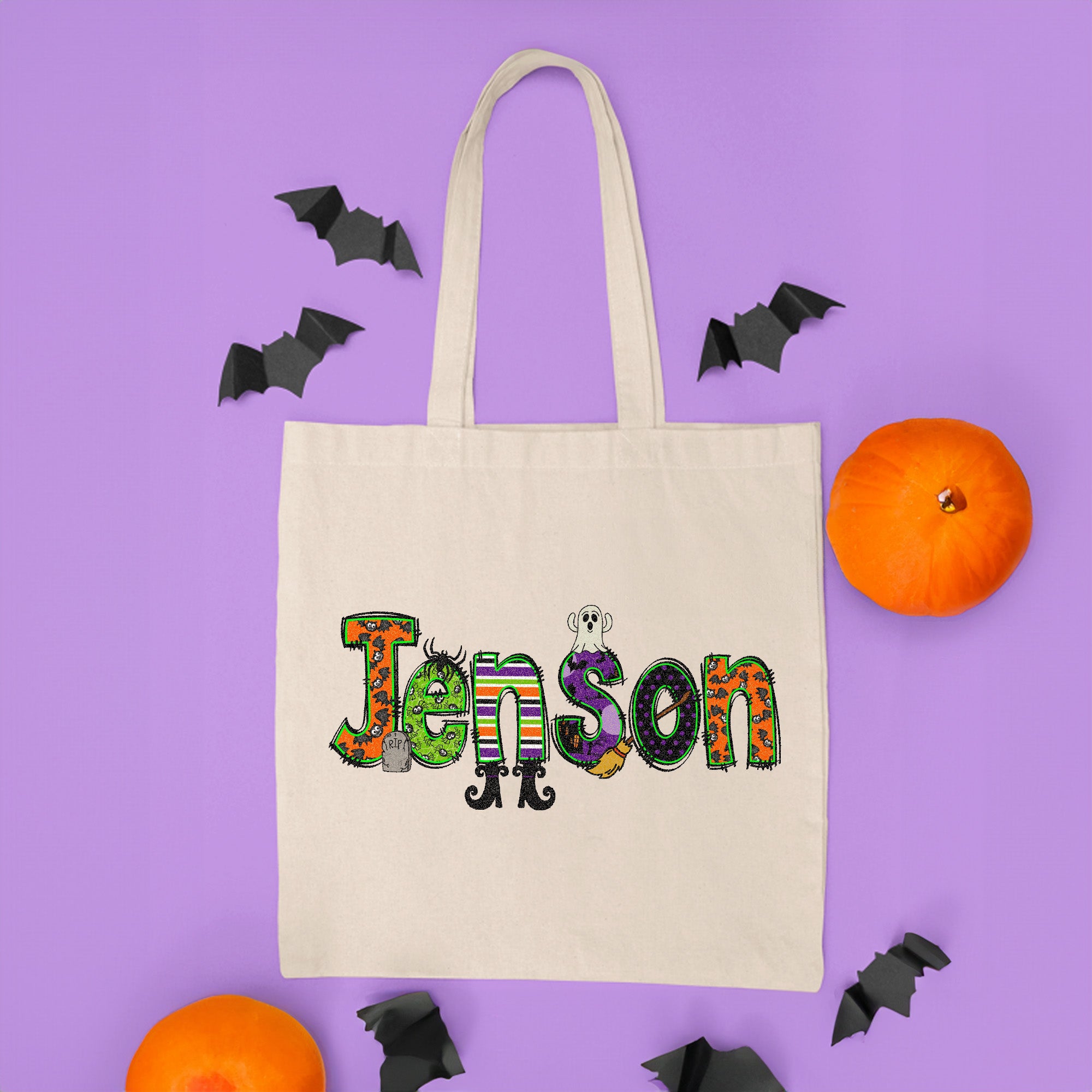 Personalized Halloween Tote Bags