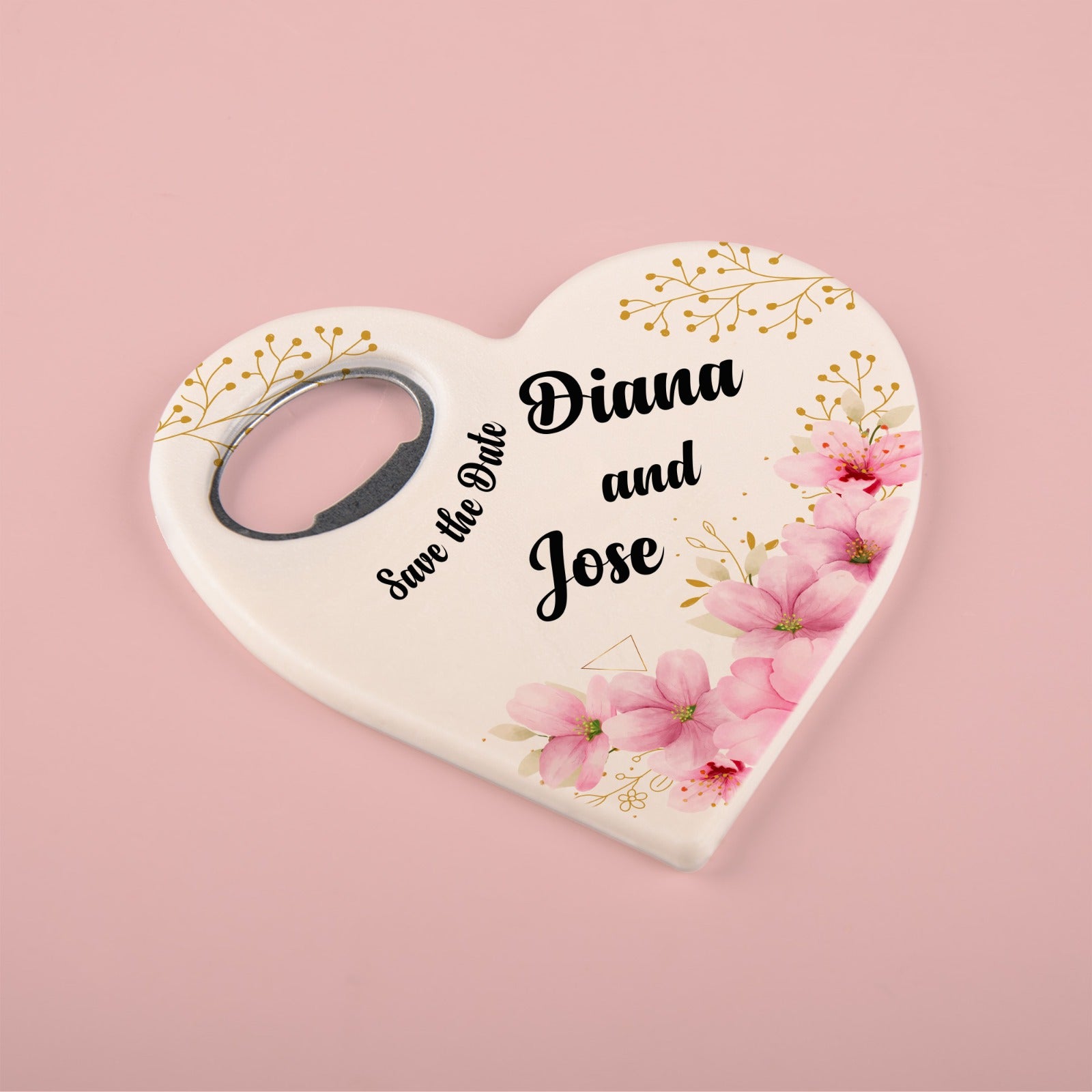 Magnete apribottiglie personalizzato, regalo a forma di cuore per gli ospiti in grandi quantità