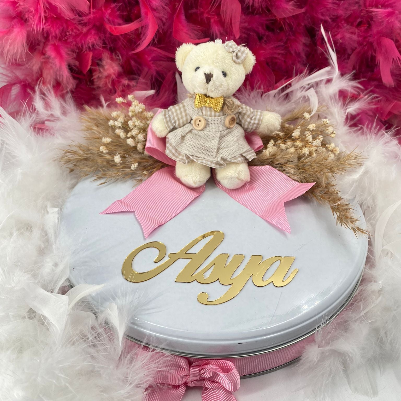 Girl Baby Chocolate with Plexi Metal Box