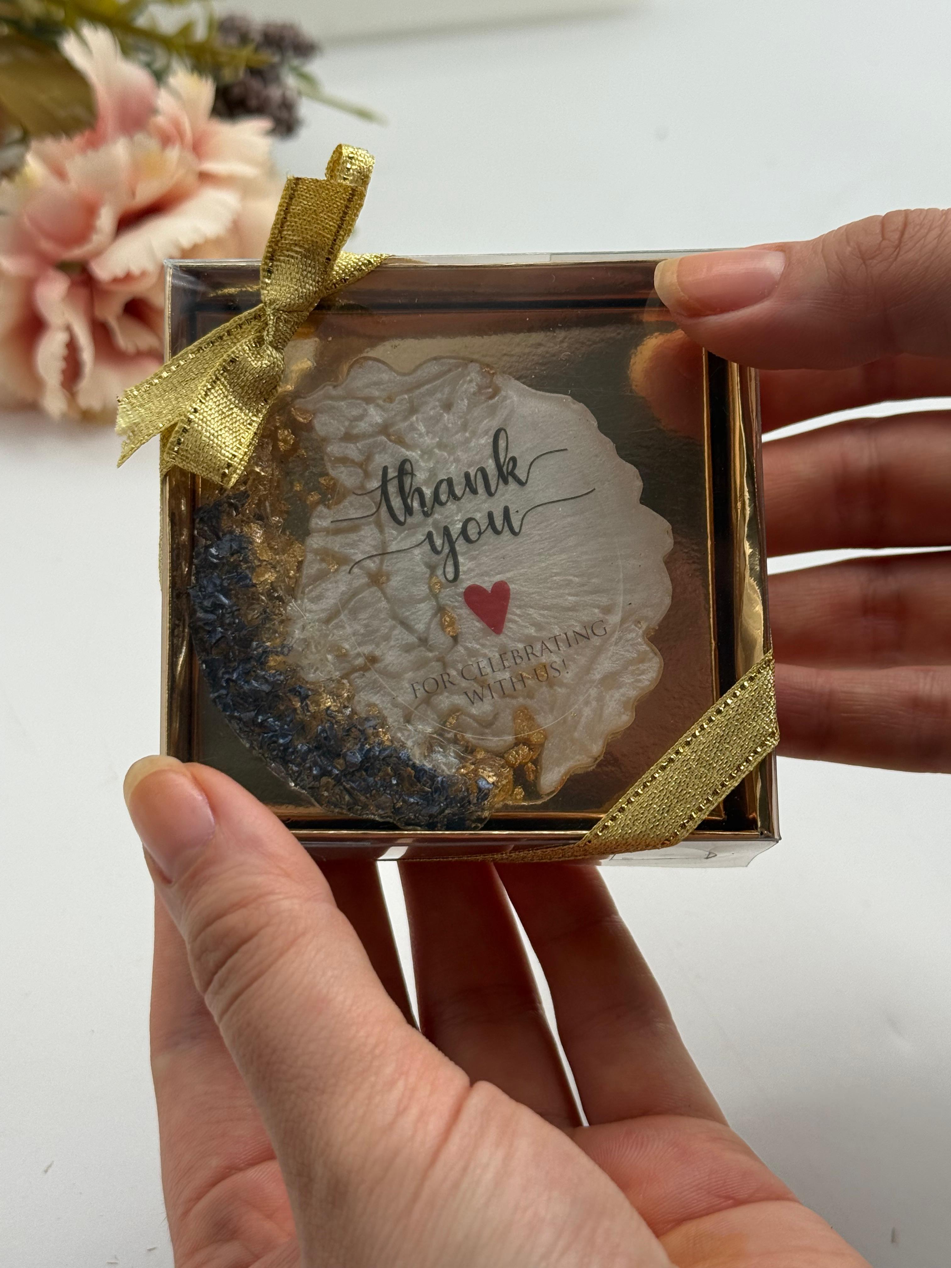 Thank You For Celebrating With Us Resin Wedding Magnet