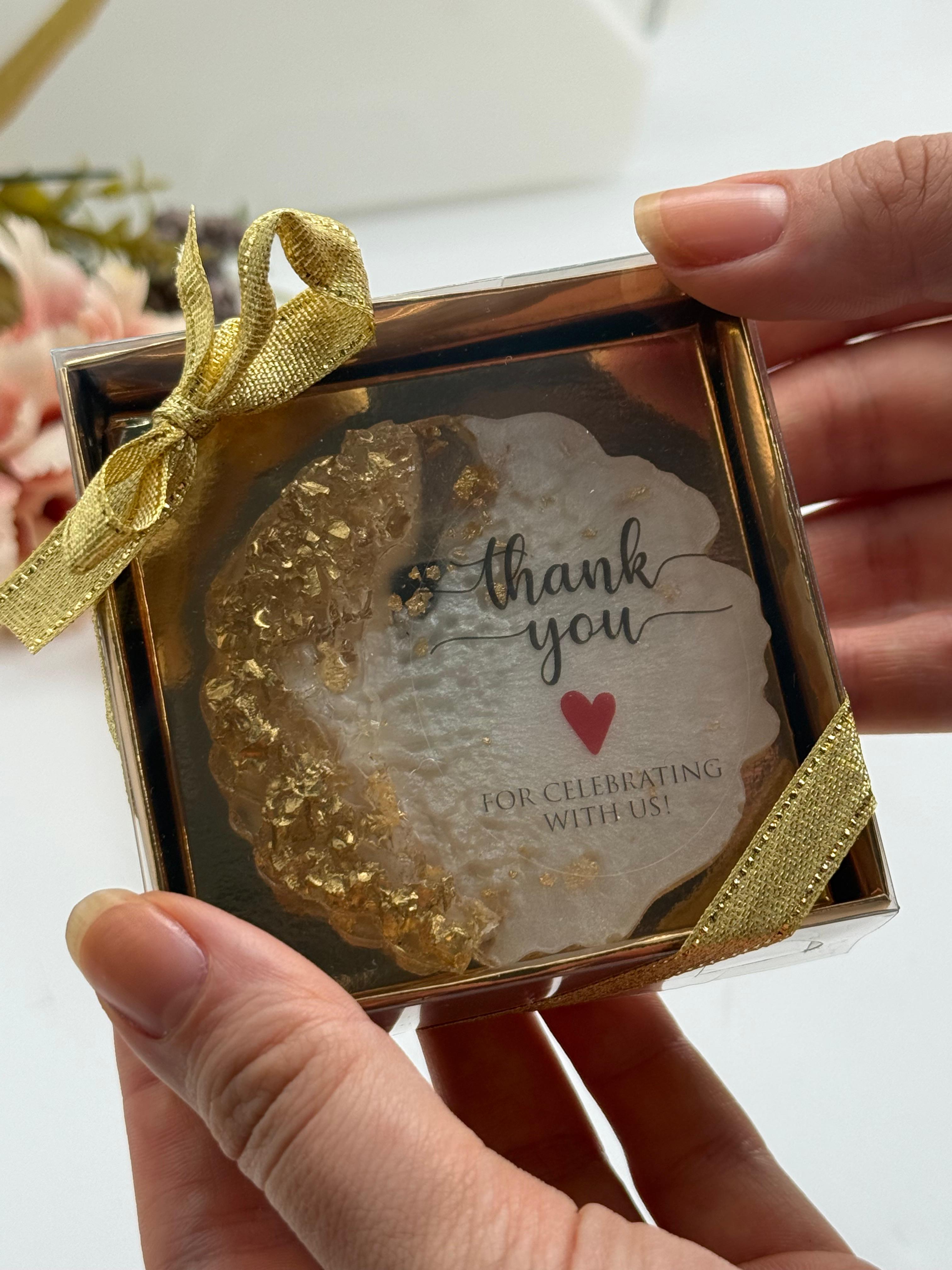 Thank You For Celebrating With Us Resin Wedding Magnet