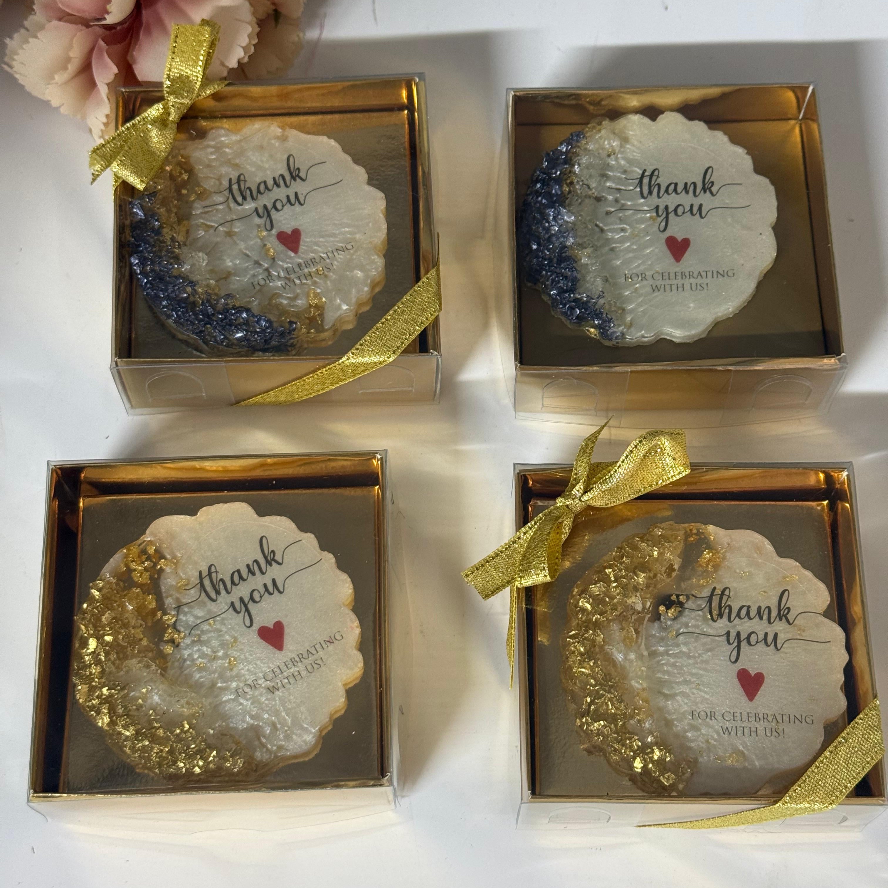 Thank You For Celebrating With Us Resin Wedding Magnet