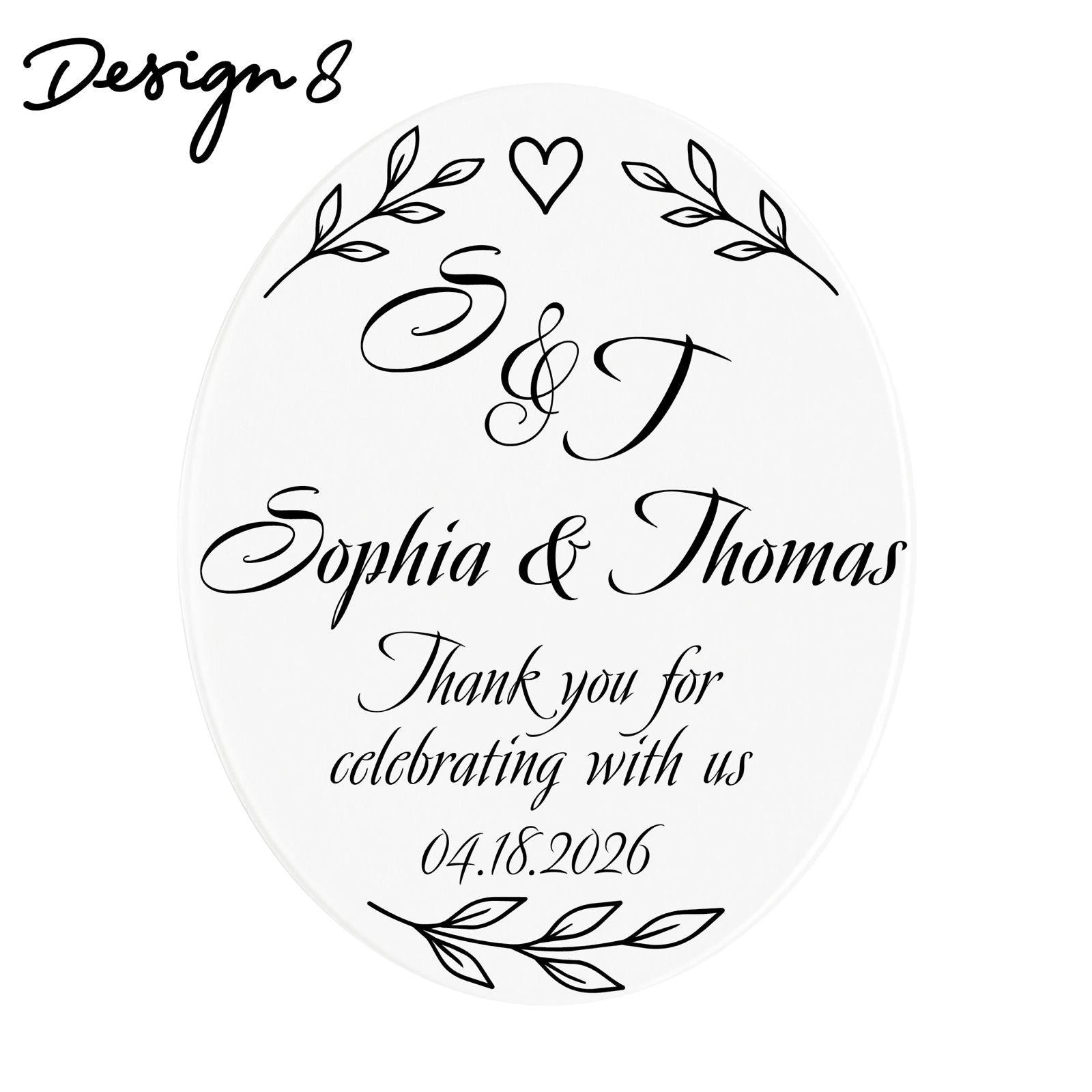 Custom Resin Magnet Wedding Favors – Personalized Epoxy Bridal Shower Gifts for Guests