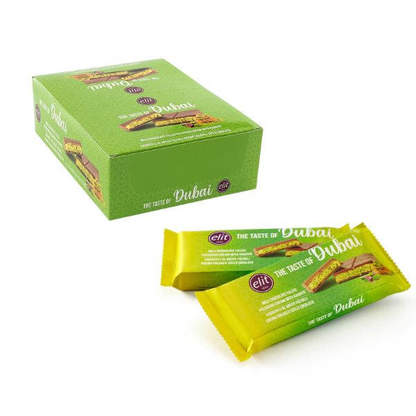 [The Viral Taste] Premium Dubai Chocolate by Elit - 90g x 12 Pack Set | Original Turkish Quality
