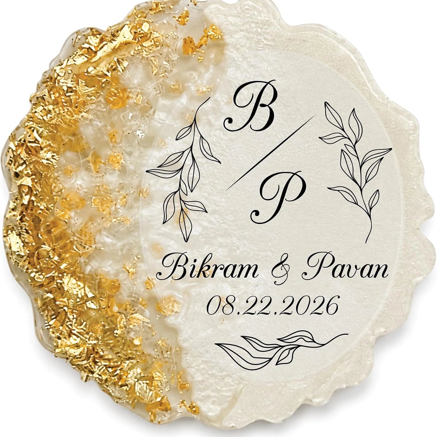 Custom Resin Magnet Wedding Favors – Personalized Epoxy Bridal Shower Gifts for Guests