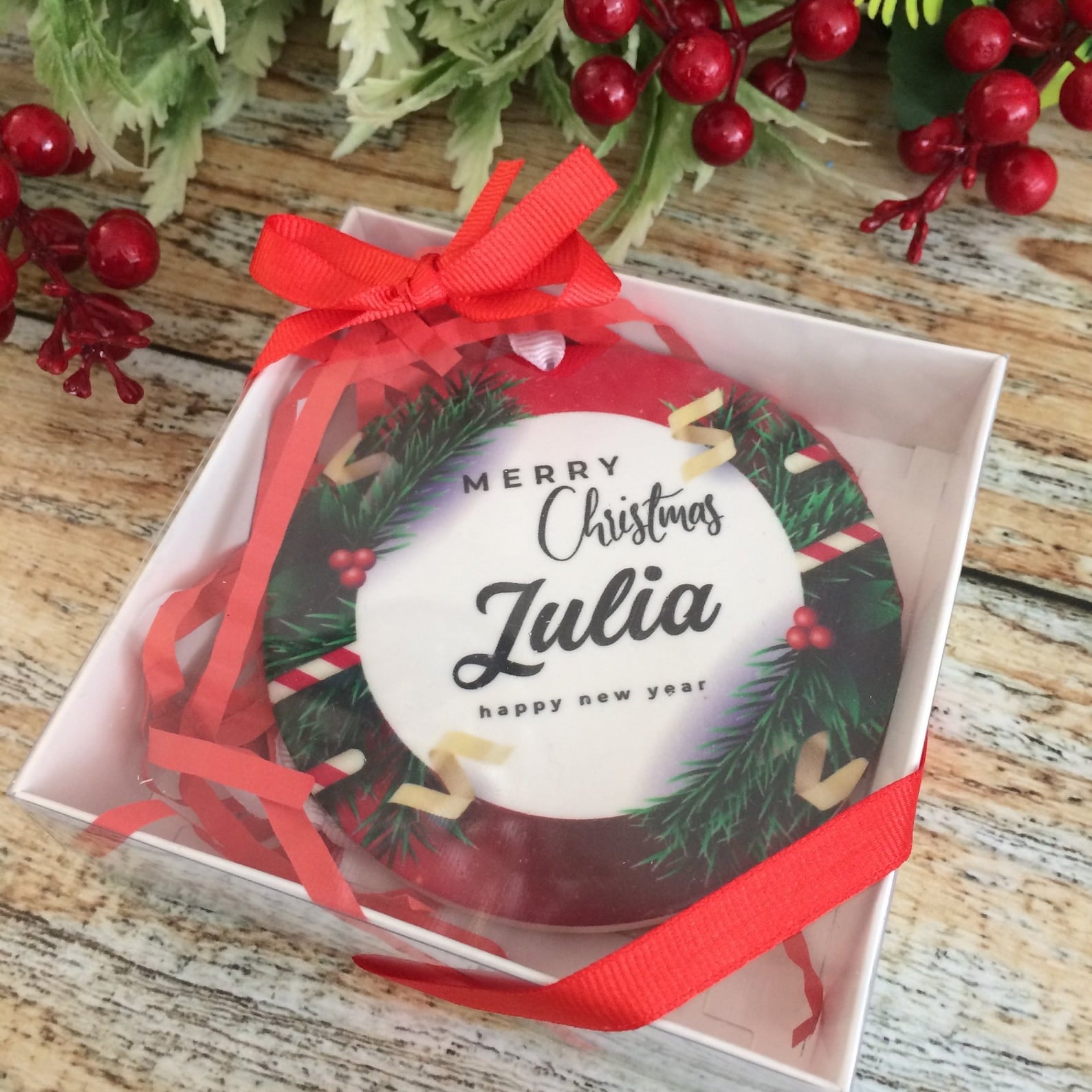 Personalized Ceramic Christmas Ornaments