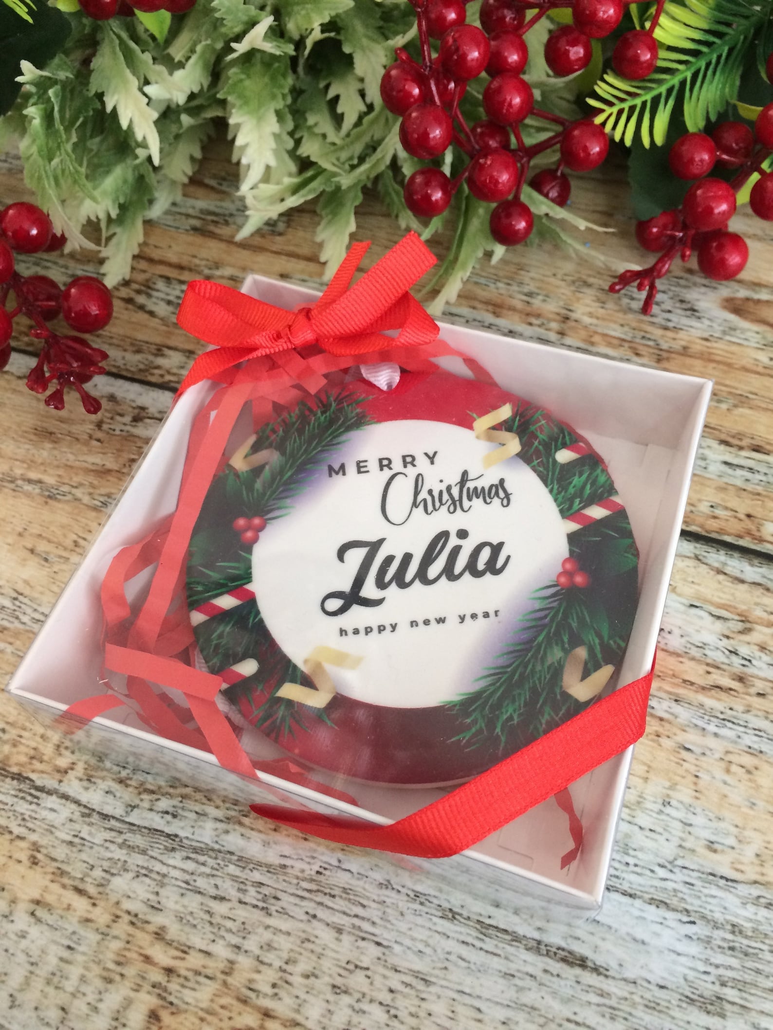 Personalized Ceramic Christmas Ornaments