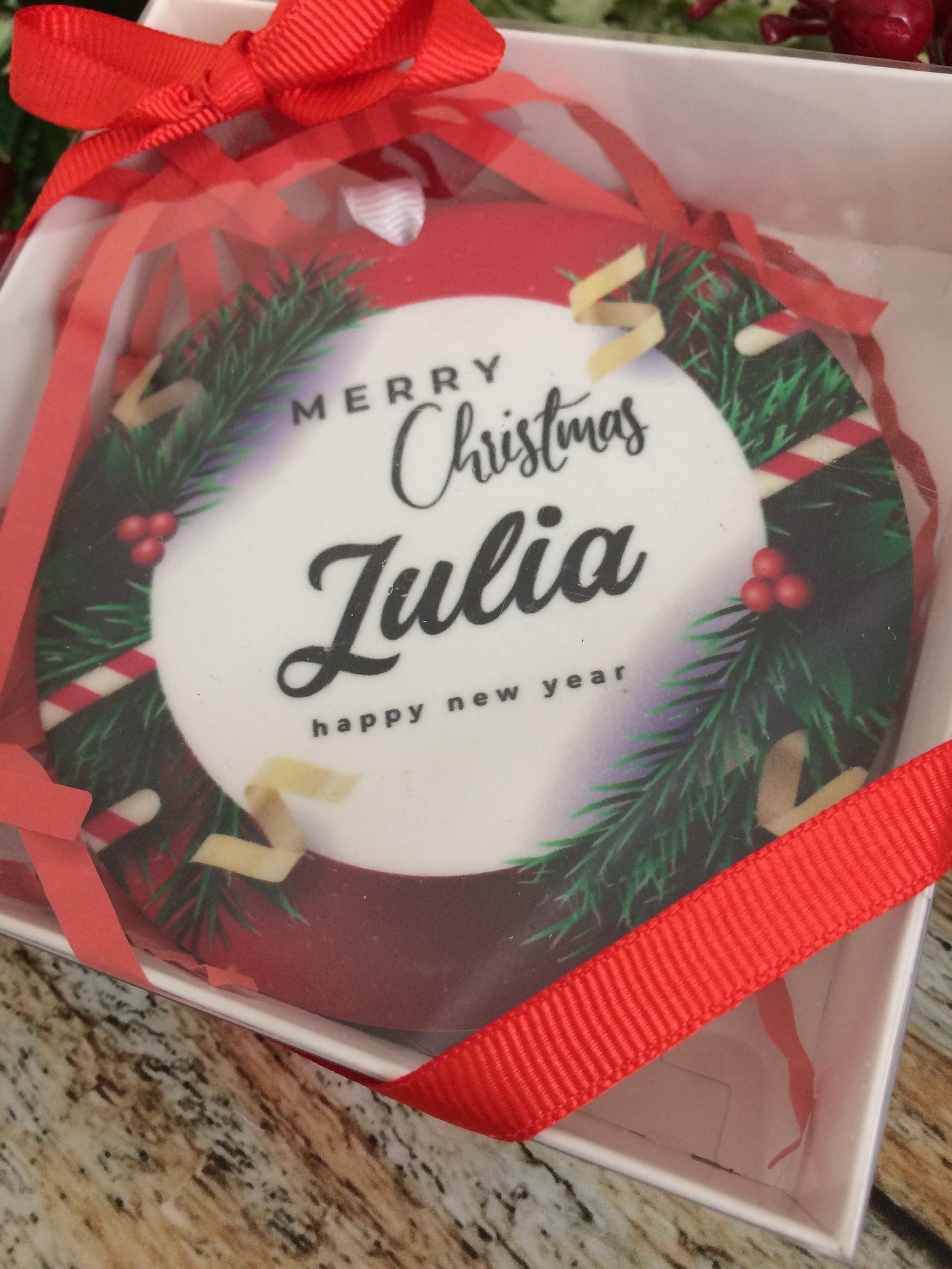 Personalized Ceramic Christmas Ornaments