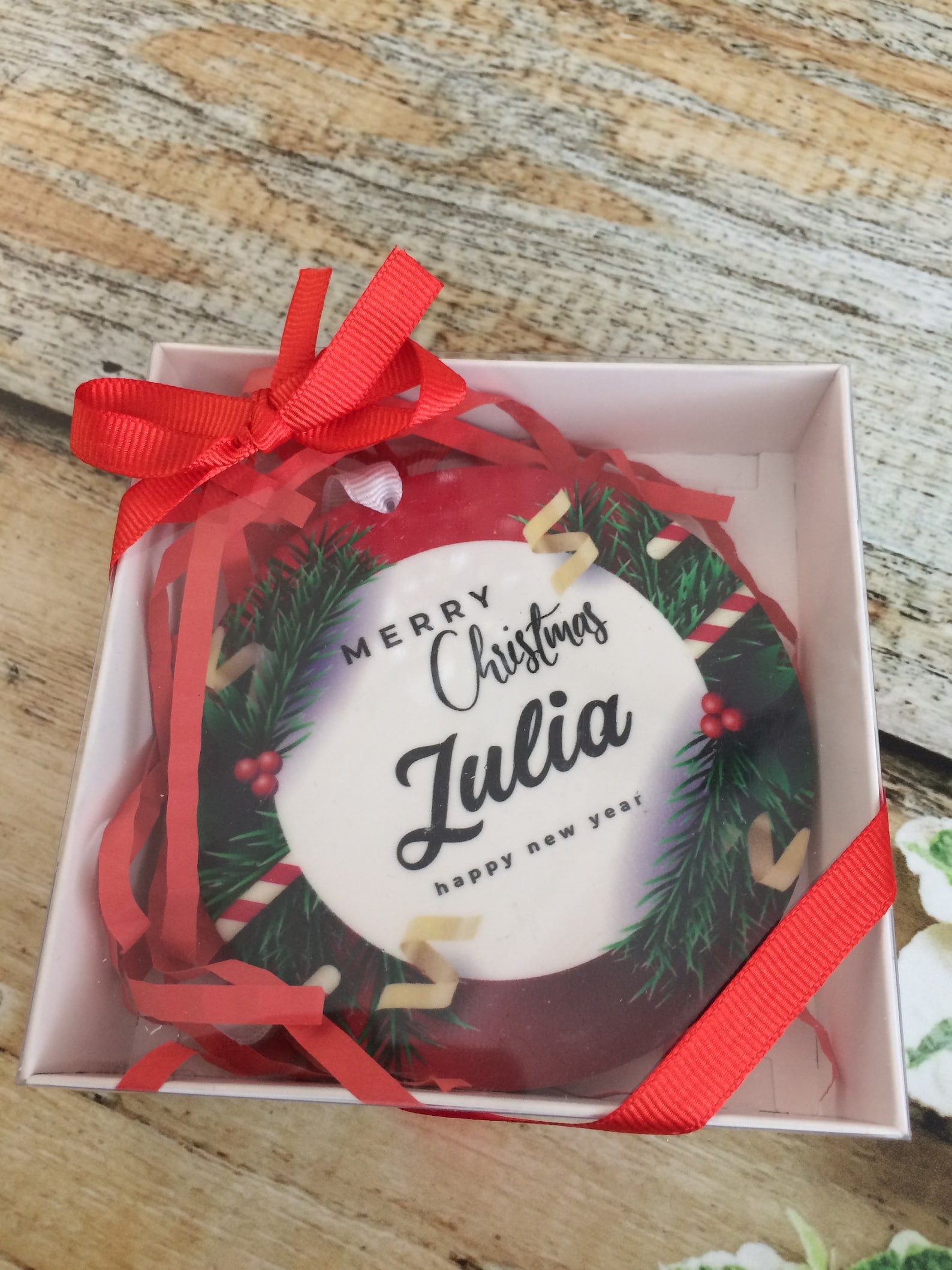 Personalized Ceramic Christmas Ornaments