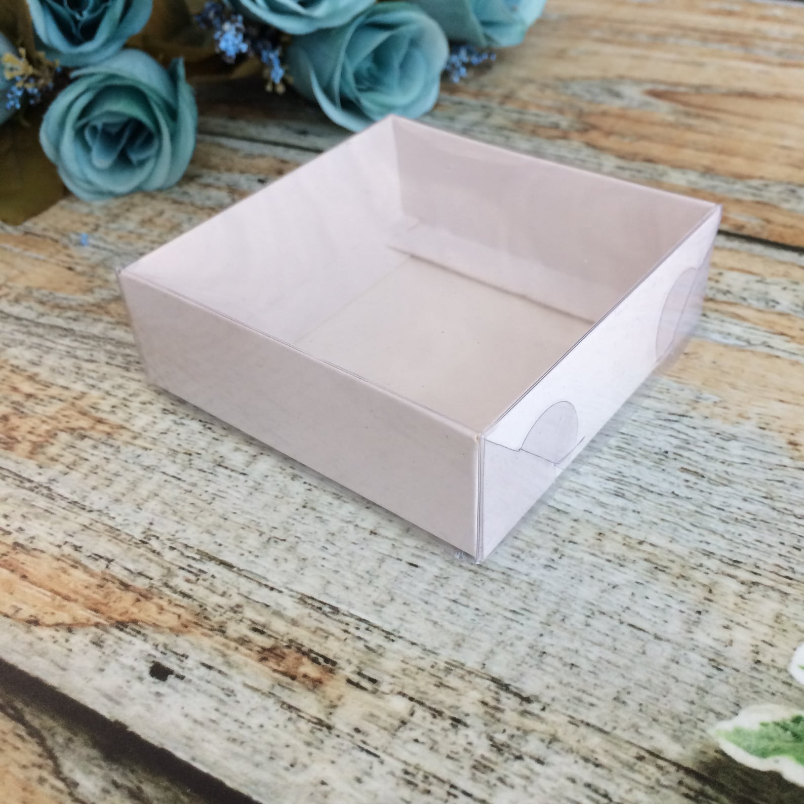9x9x3 cm White Cardboard Box - 100 pcs