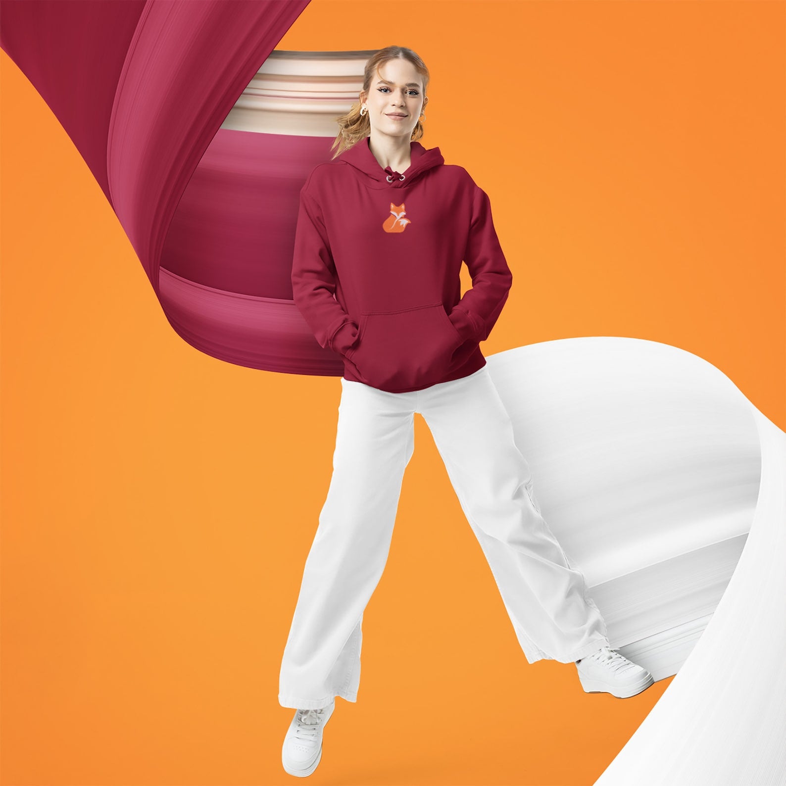 Fox Design Unisex Hoodie