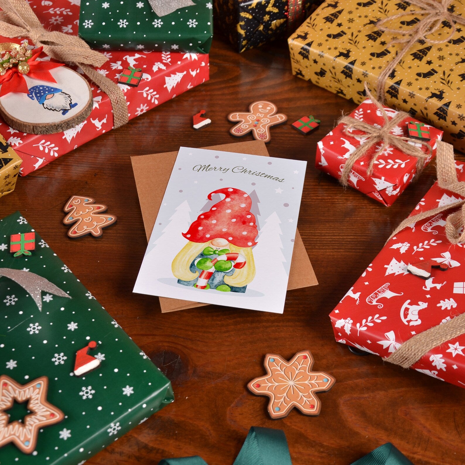 Buoni regalo di Natale | Cartoline d'auguri con messaggio di buon Natale